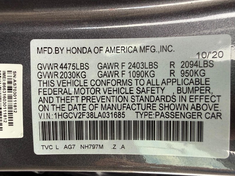 Honda Accord Sedan Vehicle Full-screen Gallery Image 34