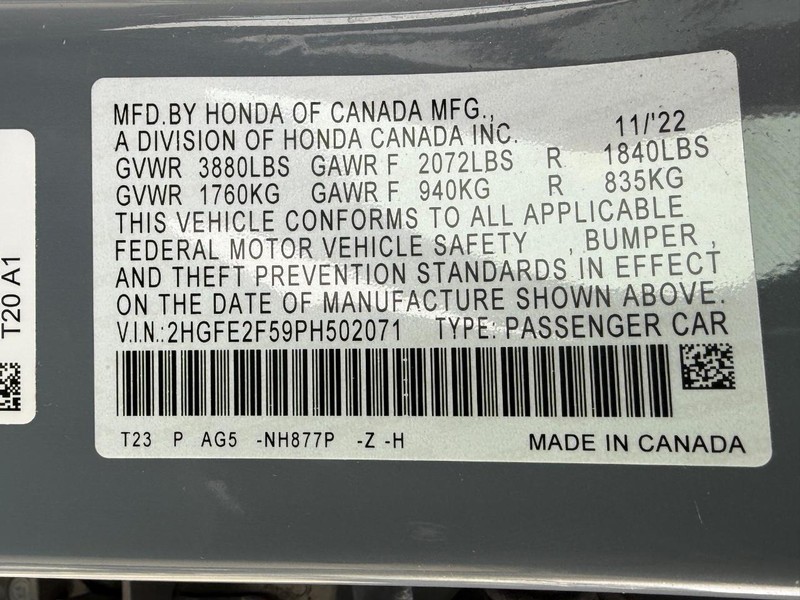 Honda Civic Sedan Vehicle Full-screen Gallery Image 22