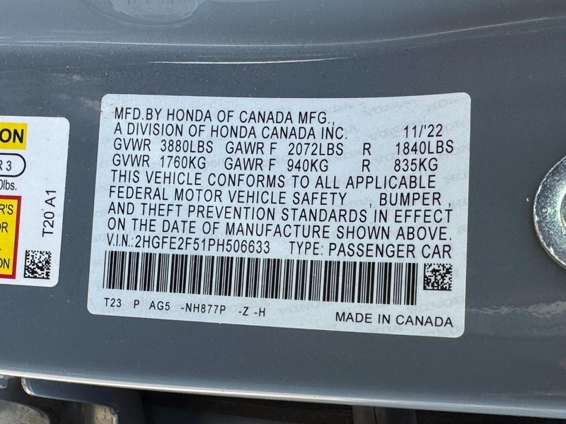 Honda Civic Sedan Vehicle Full-screen Gallery Image 22