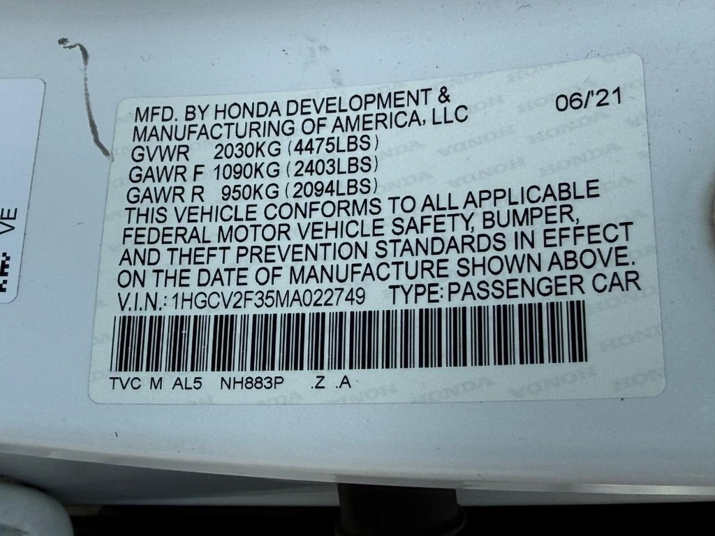 Honda Accord Sedan Vehicle Full-screen Gallery Image 26