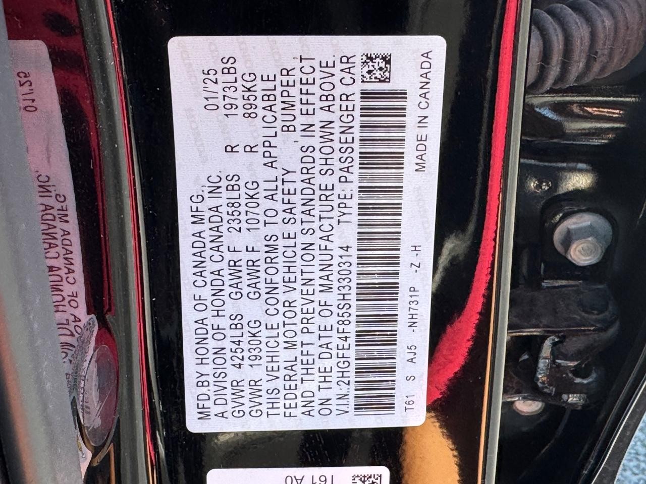 Honda Civic Sedan Hybrid Vehicle Full-screen Gallery Image 28