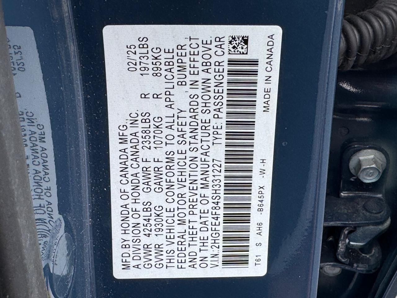 Honda Civic Sedan Hybrid Vehicle Full-screen Gallery Image 26