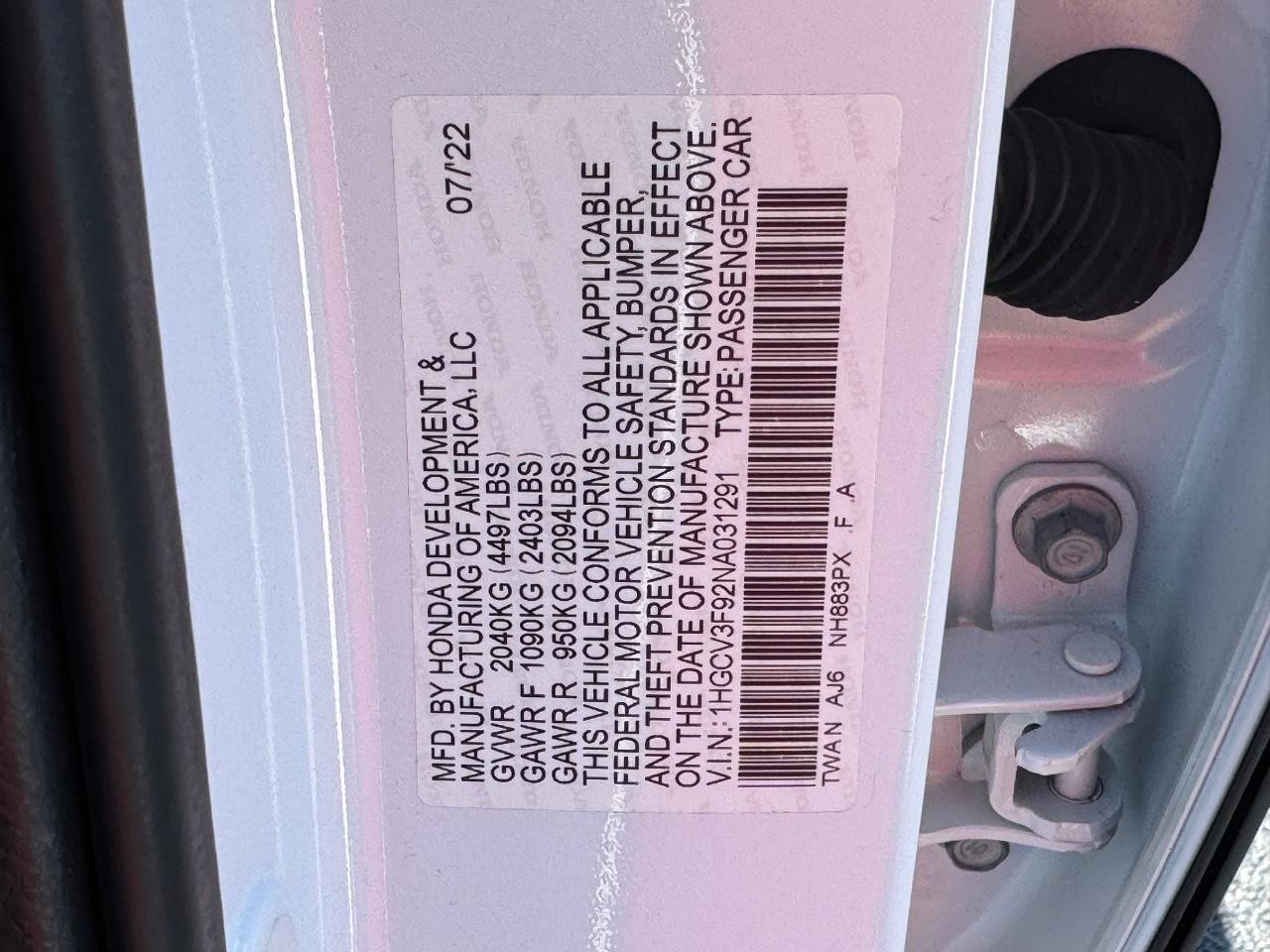 Honda Accord Hybrid Vehicle Full-screen Gallery Image 28