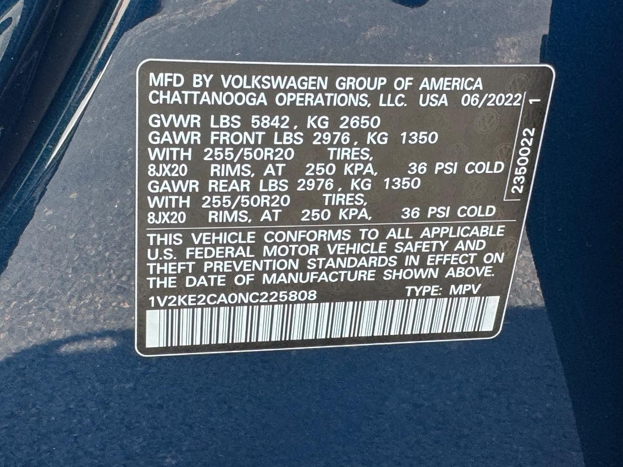 Volkswagen Atlas Cross Sport Vehicle Full-screen Gallery Image 27