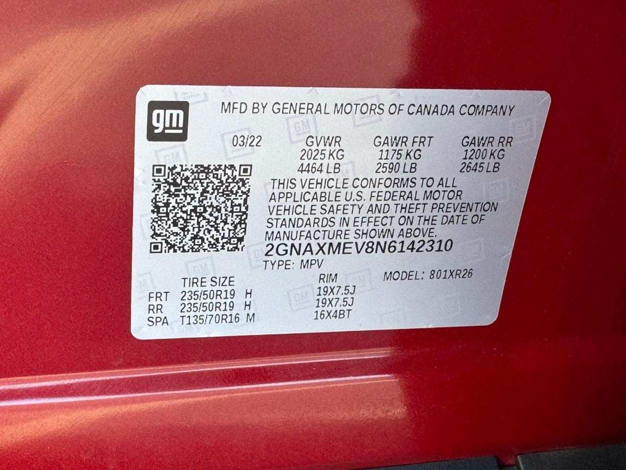 Chevrolet Equinox Vehicle Full-screen Gallery Image 26