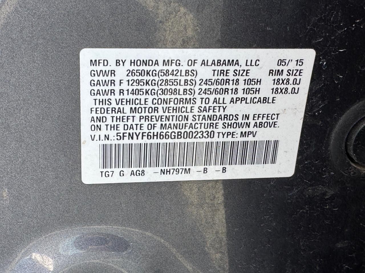 Honda Pilot Vehicle Full-screen Gallery Image 27