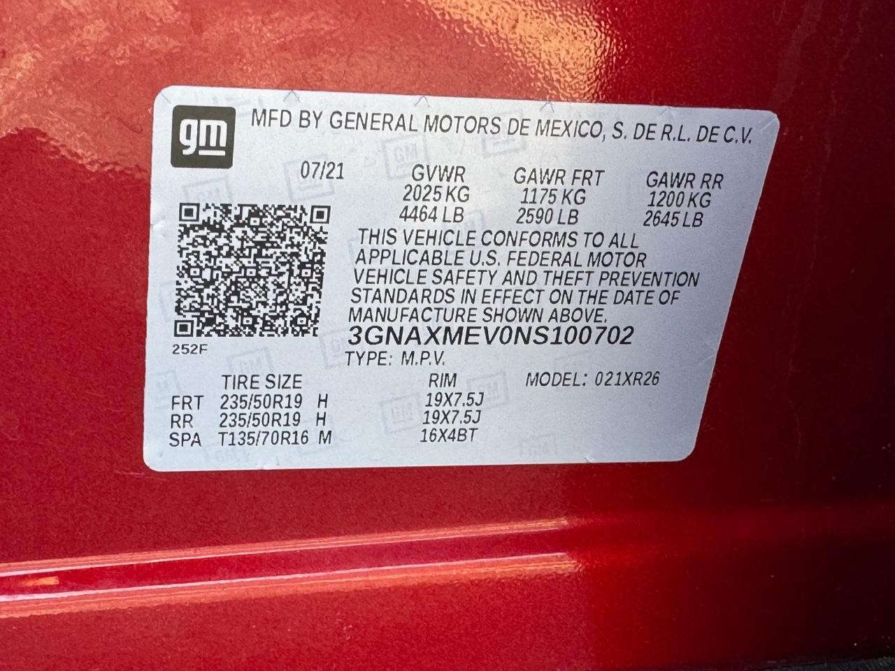 Chevrolet Equinox Vehicle Full-screen Gallery Image 28