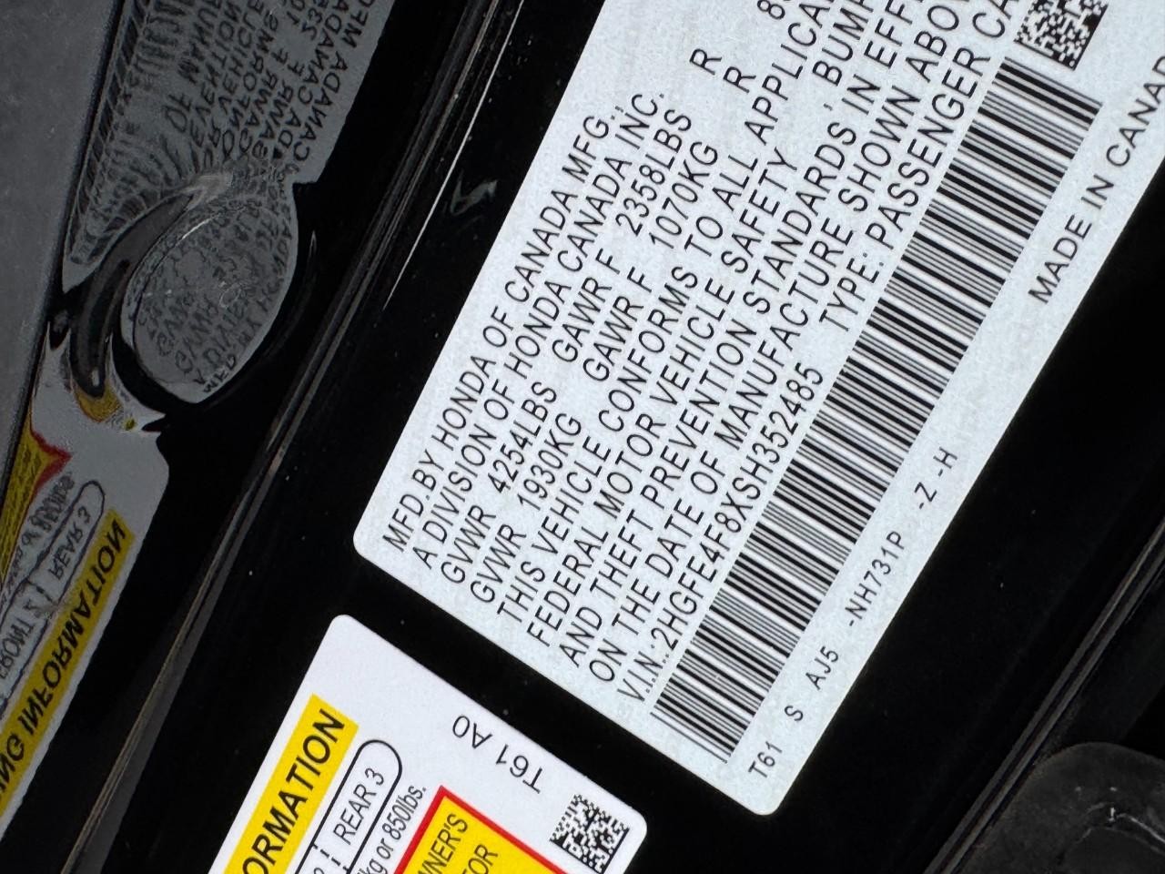 Honda Civic Sedan Hybrid Vehicle Full-screen Gallery Image 27