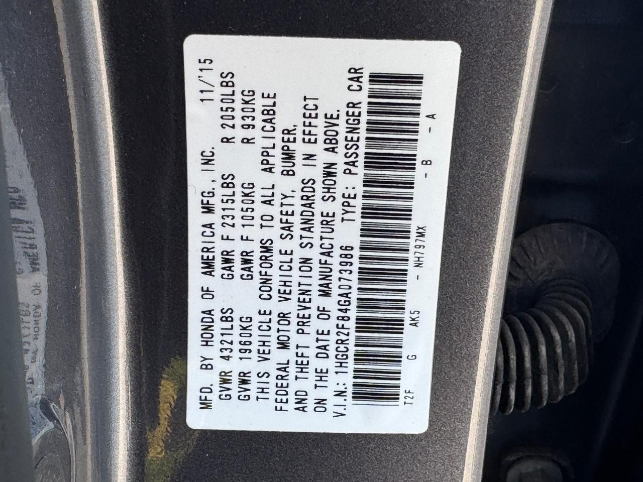 Honda Accord Sedan Vehicle Full-screen Gallery Image 27