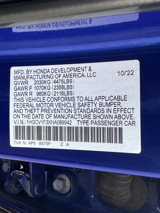 Honda Accord Sedan Vehicle Full-screen Gallery Image 26