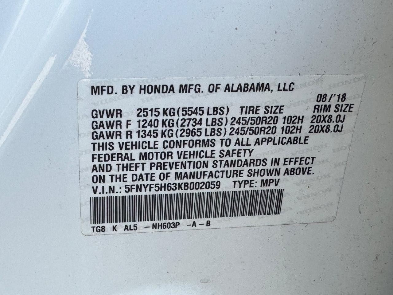 Honda Pilot Vehicle Full-screen Gallery Image 30