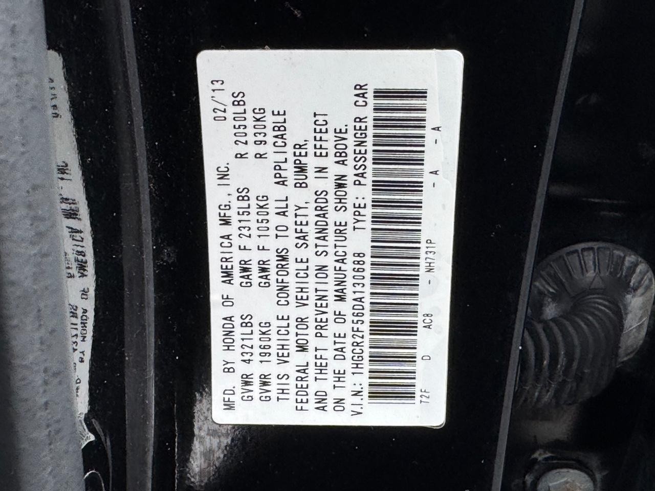 Honda Accord Sedan Vehicle Full-screen Gallery Image 25