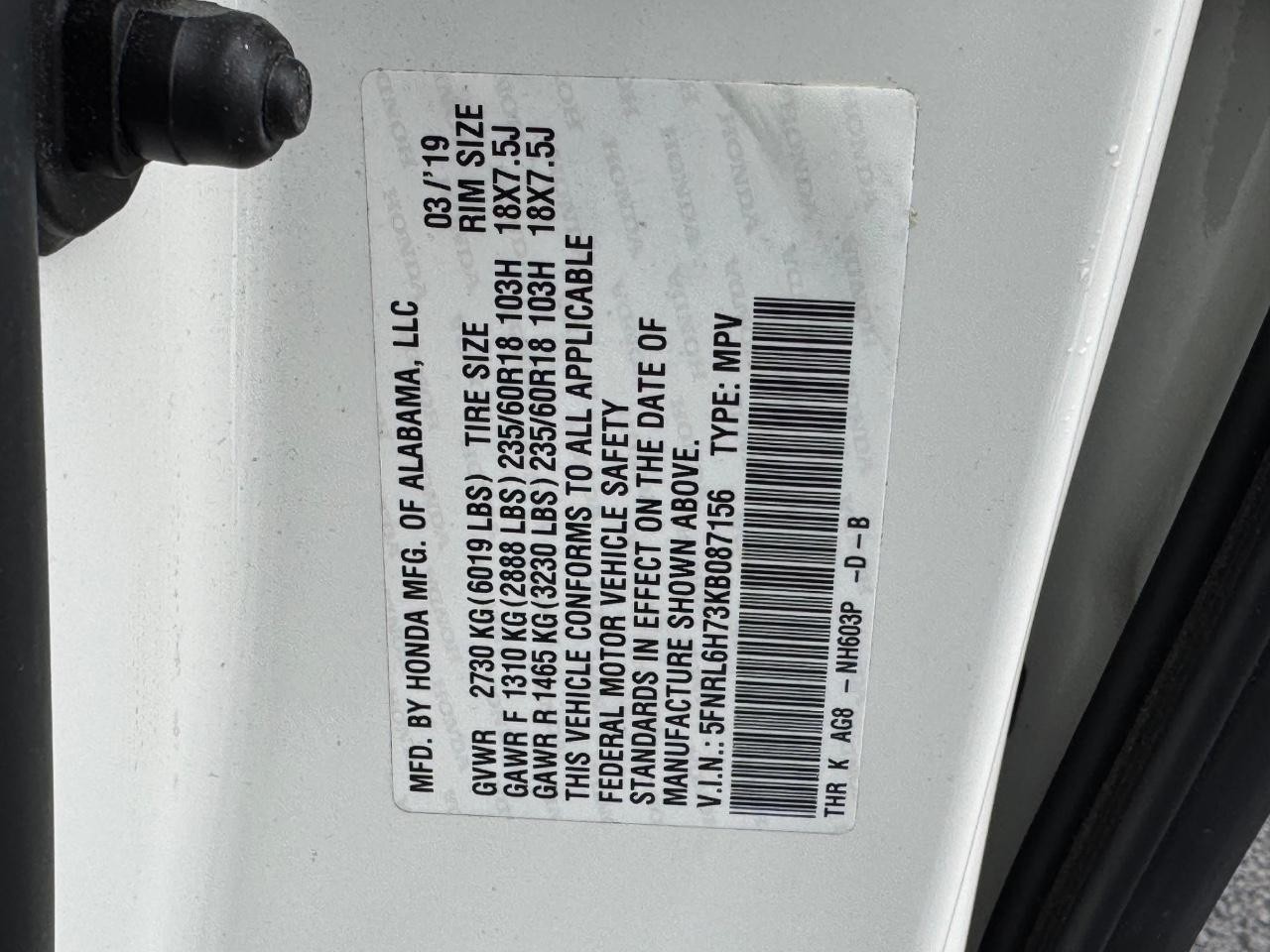 Honda Odyssey Vehicle Full-screen Gallery Image 26