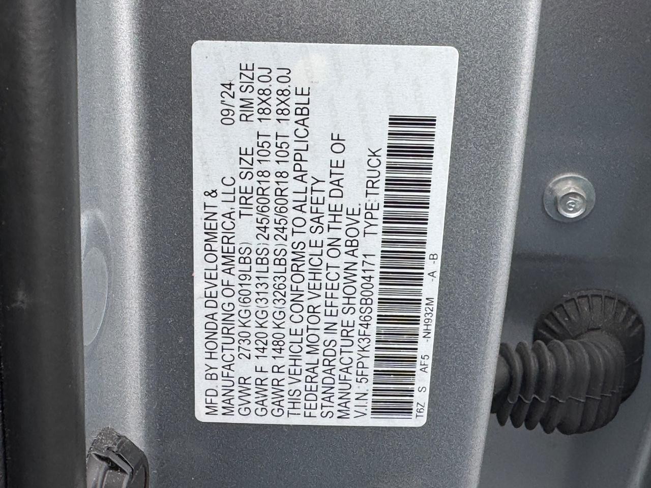 Honda Ridgeline Vehicle Full-screen Gallery Image 27