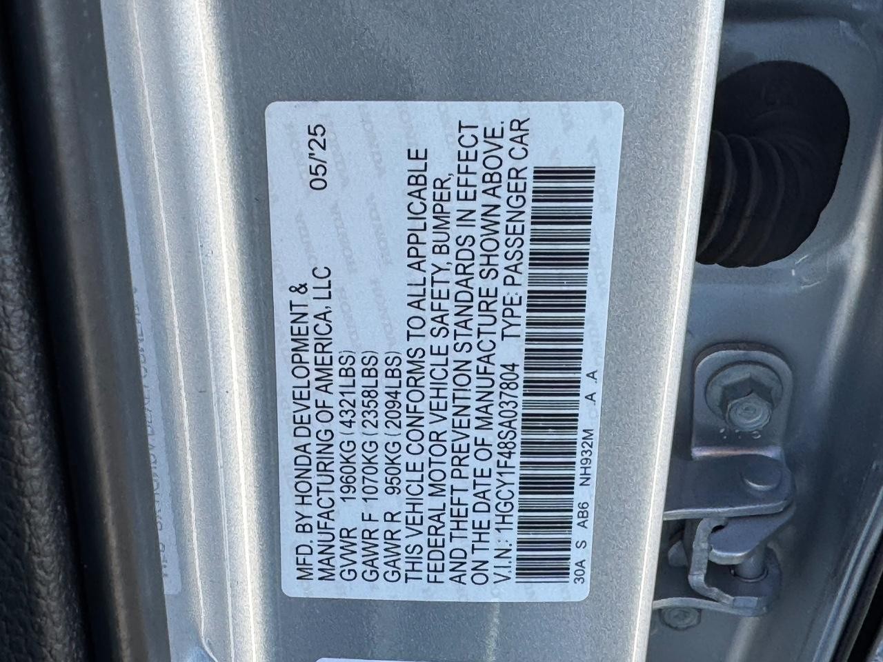 Honda Accord Sedan Vehicle Full-screen Gallery Image 26