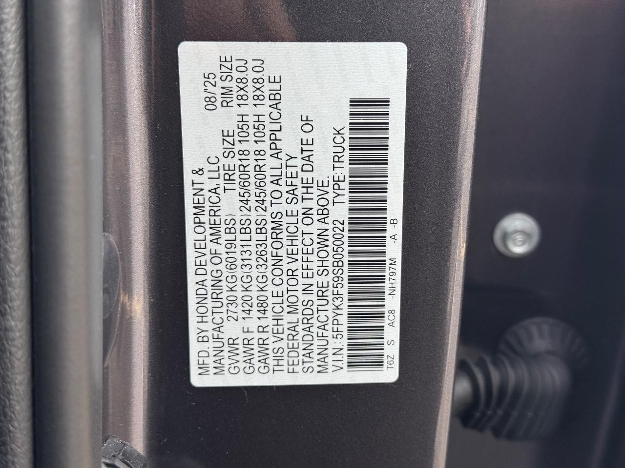 Honda Ridgeline Vehicle Full-screen Gallery Image 27