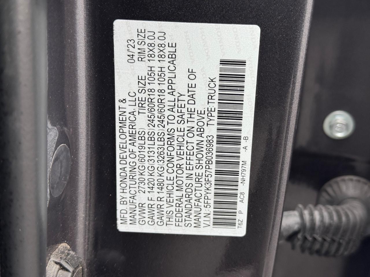 Honda Ridgeline Vehicle Full-screen Gallery Image 27