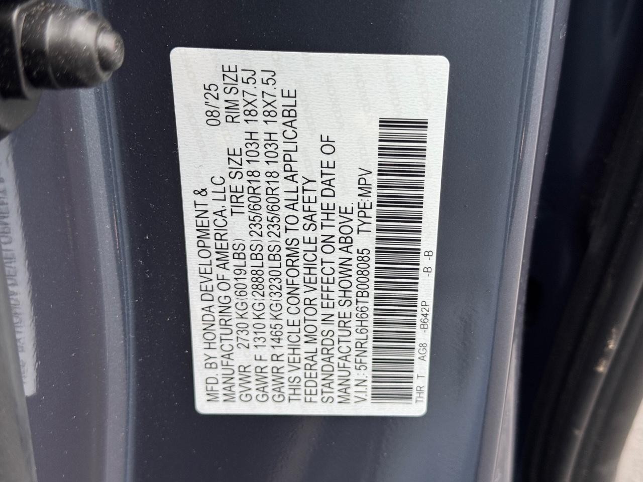 Honda Odyssey Vehicle Full-screen Gallery Image 27