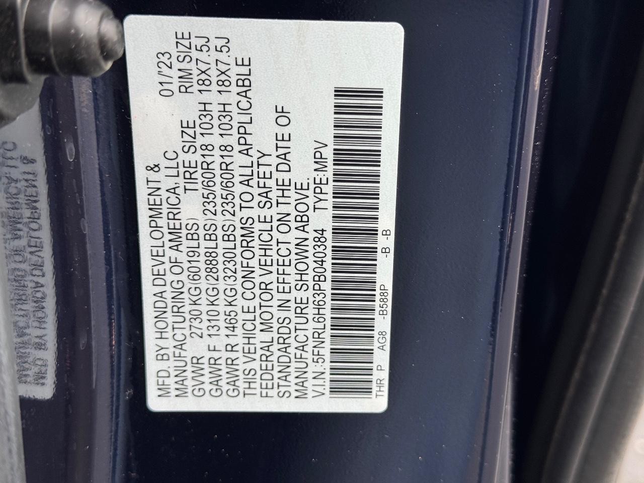 Honda Odyssey Vehicle Full-screen Gallery Image 27