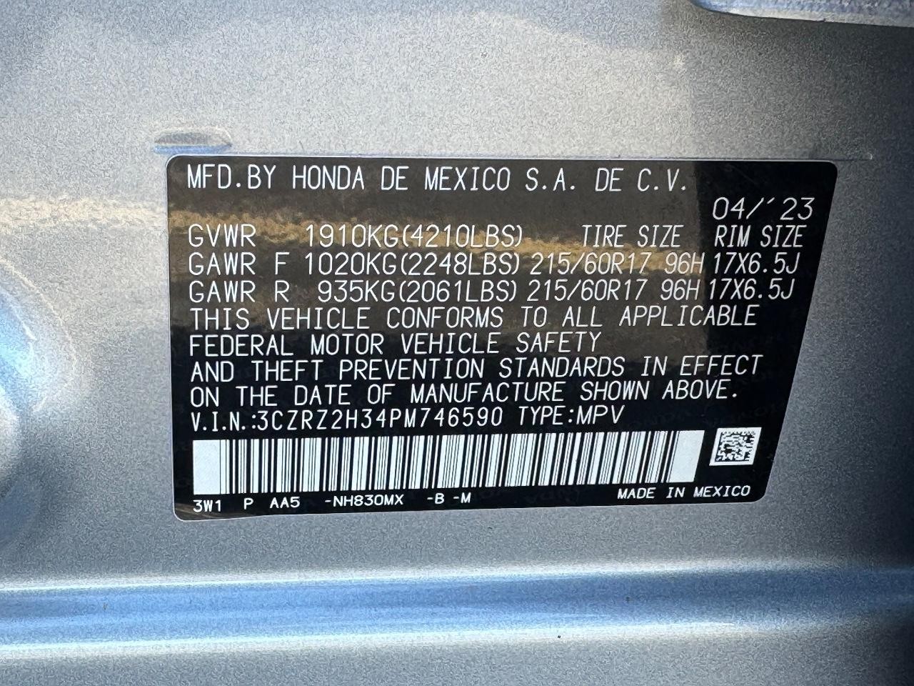 Honda HR-V Vehicle Full-screen Gallery Image 25