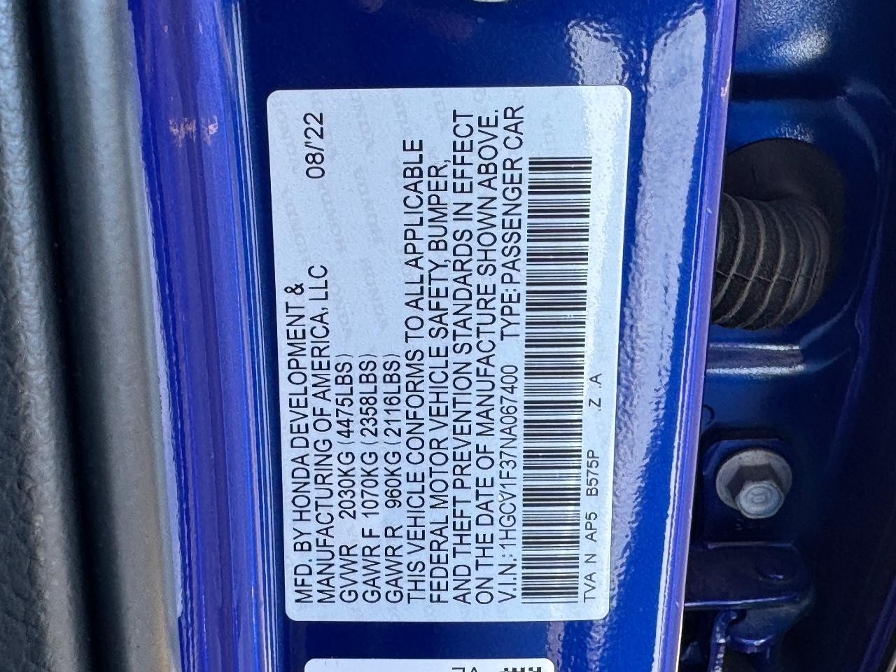 Honda Accord Sedan Vehicle Full-screen Gallery Image 26