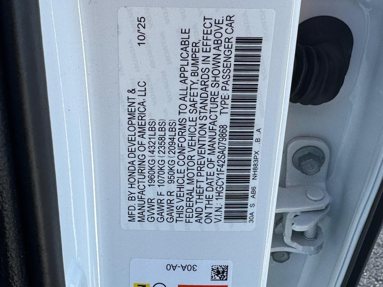 Honda Accord Sedan Vehicle Full-screen Gallery Image 26