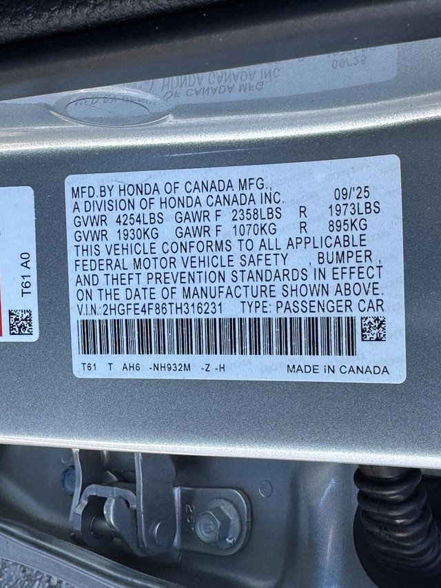 Honda Civic Sedan Hybrid Vehicle Full-screen Gallery Image 27