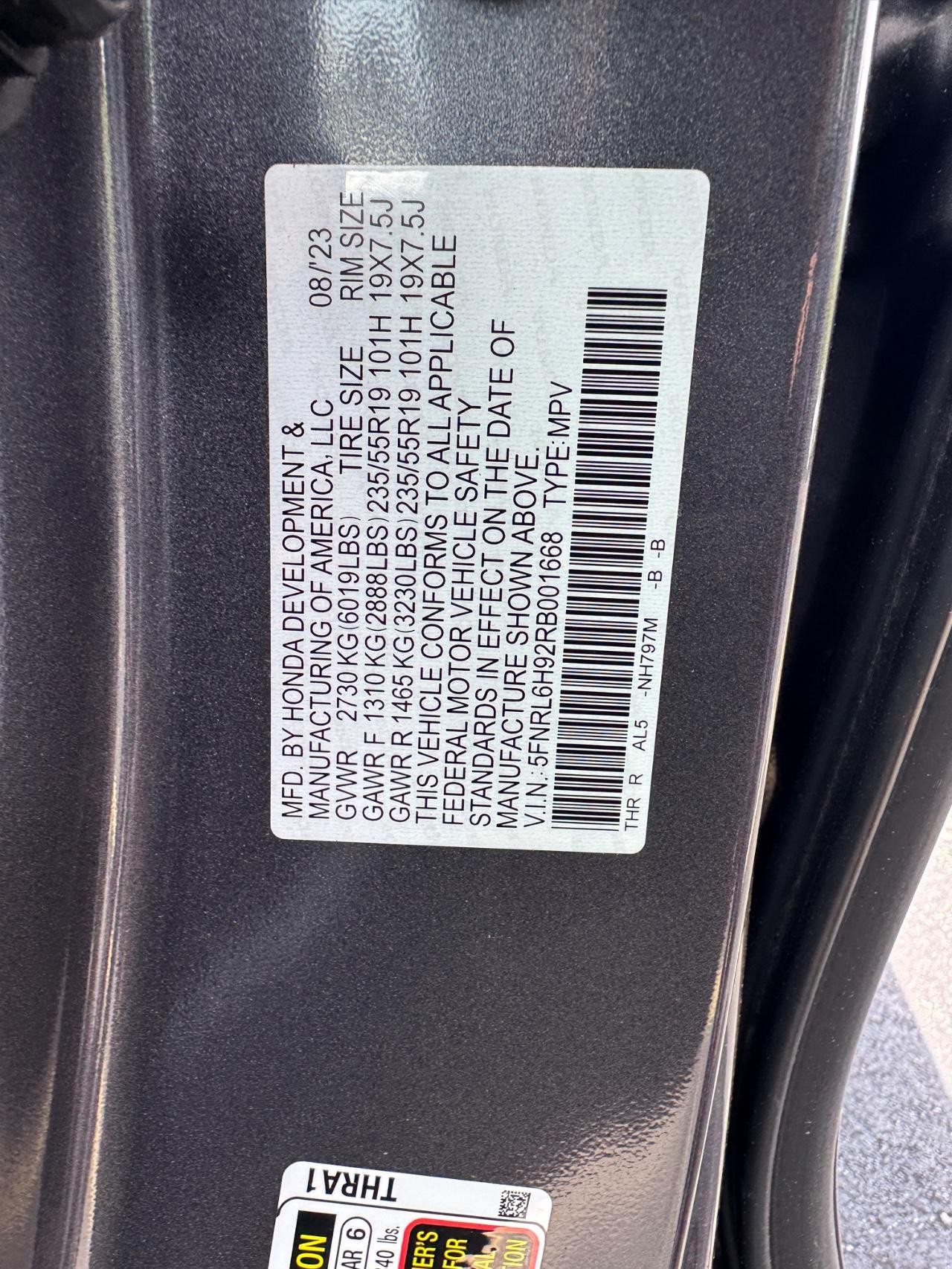Honda Odyssey Vehicle Full-screen Gallery Image 30