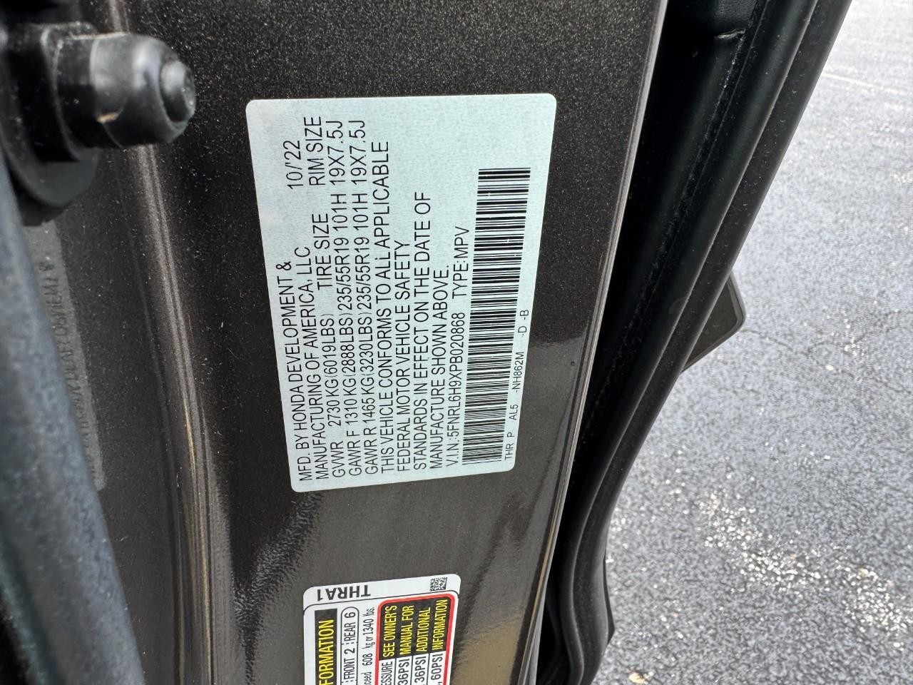 Honda Odyssey Vehicle Full-screen Gallery Image 33