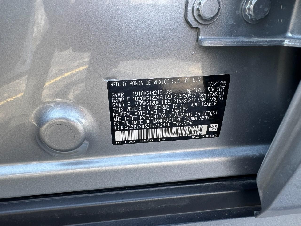 Honda HR-V Vehicle Full-screen Gallery Image 27