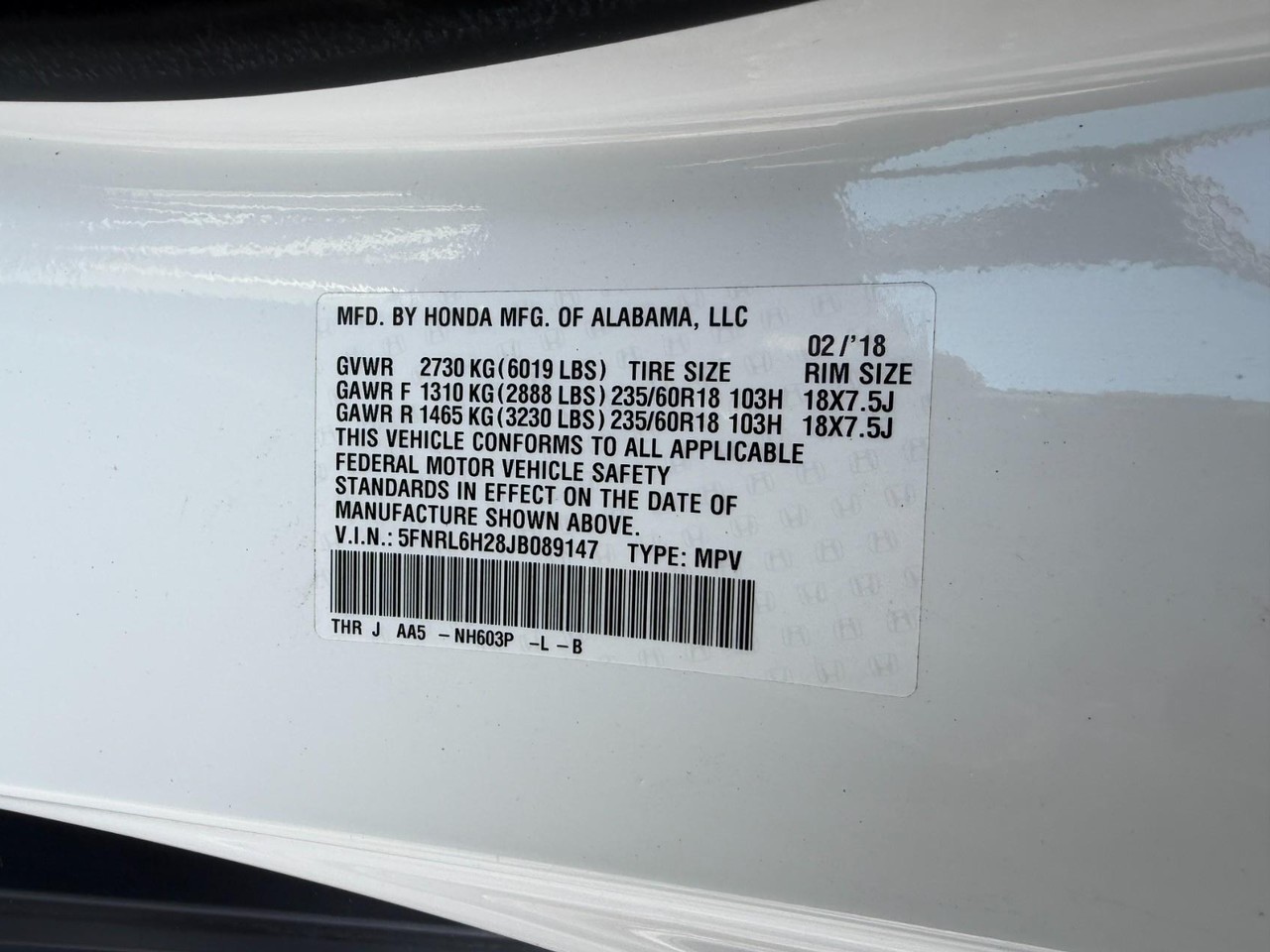 Honda Odyssey Vehicle Full-screen Gallery Image 22