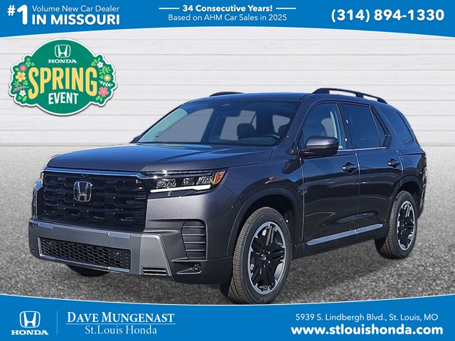 Gray (Modern Steel Metallic) 2026 Honda Pilot Touring Blackout AWD SUV / Crossover All-Wheel Drive Automatic