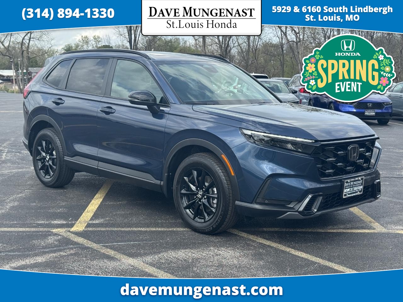 Canyon River Blue Metallic 2026 Honda CR-V Hybrid Sport-L AWD SUV / Crossover All-Wheel Drive Automatic