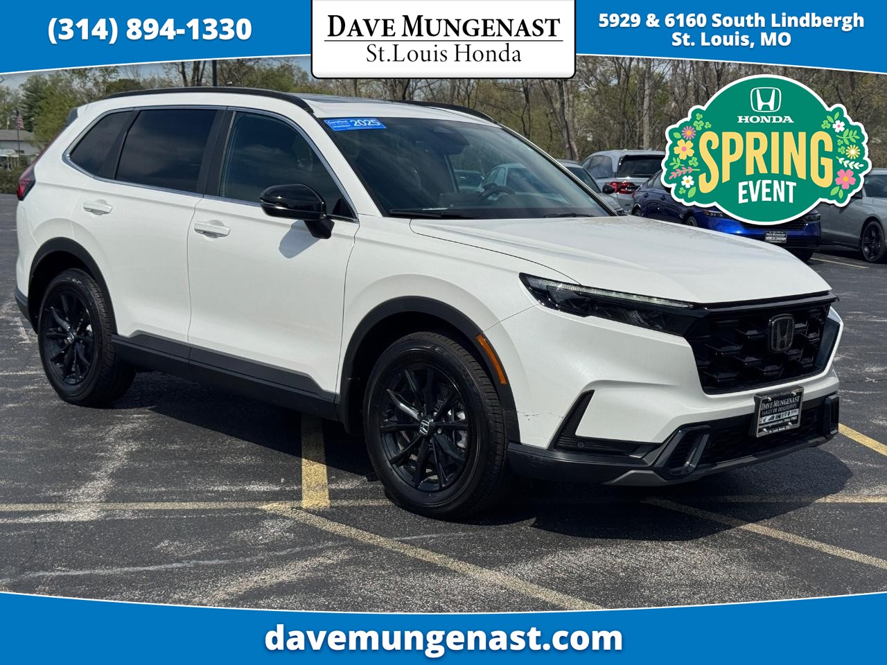 Platinum White Pearl 2025 Honda CR-V Hybrid Sport-L AWD SUV / Crossover All-Wheel Drive 1-Speed Dual Clutch