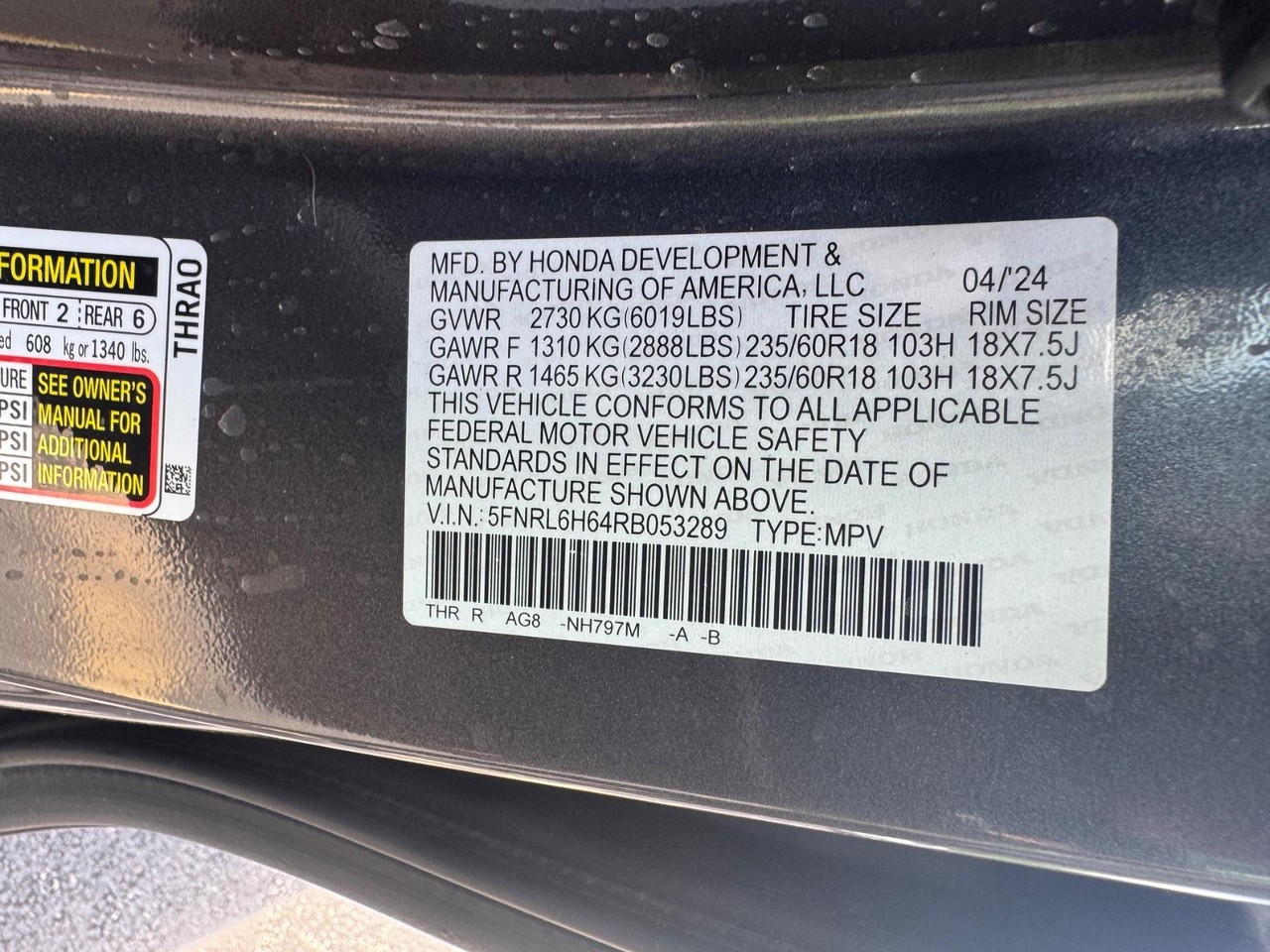 Honda Odyssey Vehicle Full-screen Gallery Image 30