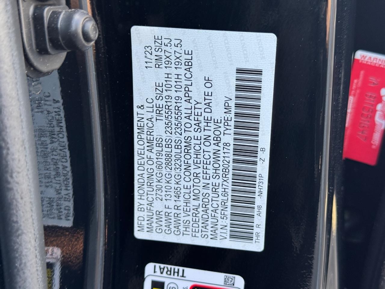 Honda Odyssey Vehicle Full-screen Gallery Image 27