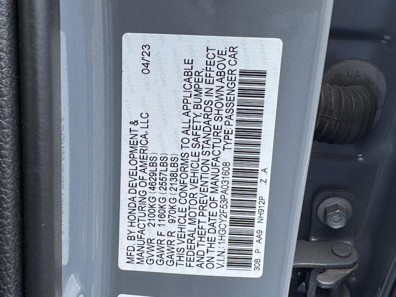 Honda Accord Hybrid Vehicle Full-screen Gallery Image 26