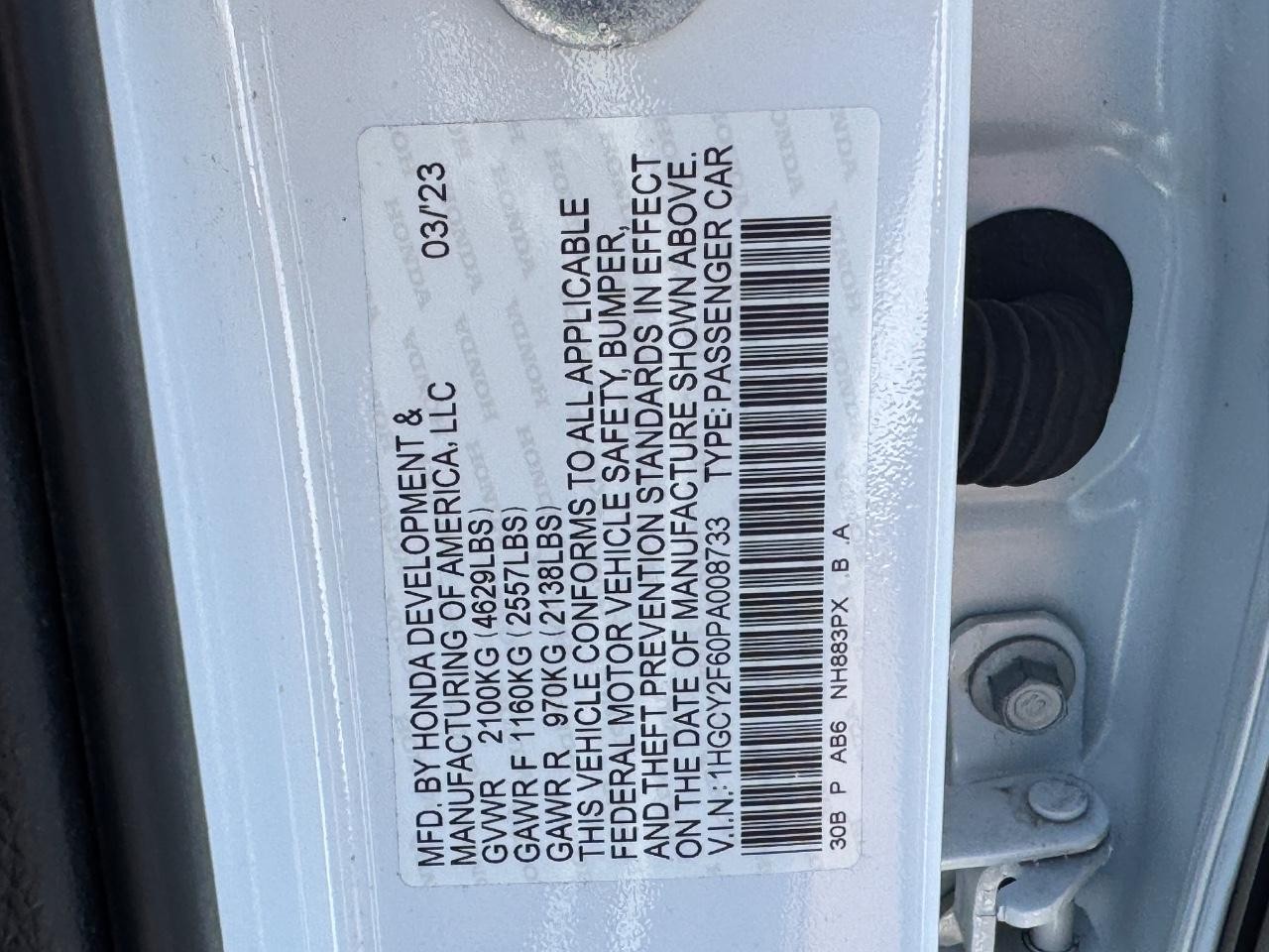 Honda Accord Hybrid Vehicle Full-screen Gallery Image 27