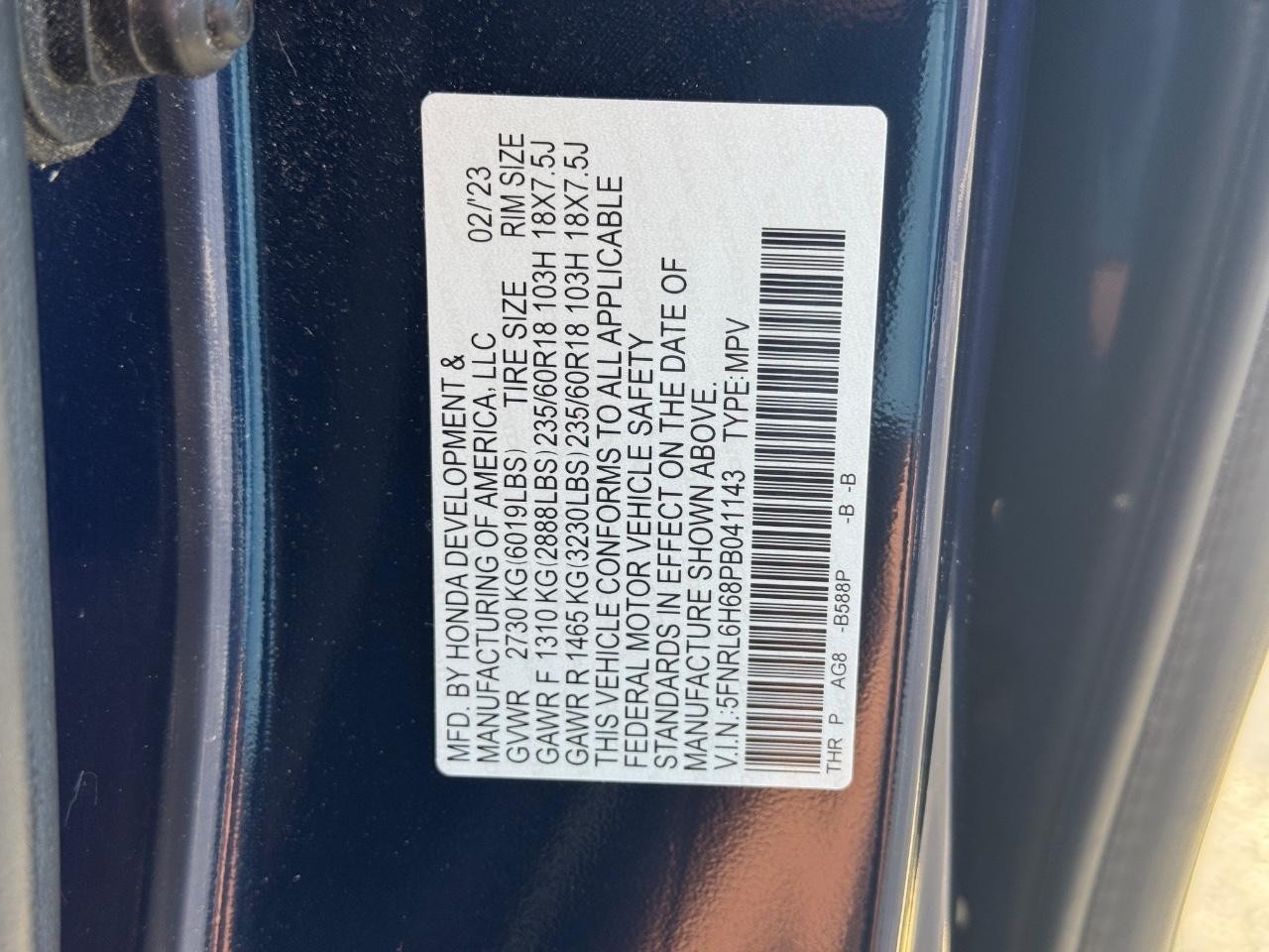 Honda Odyssey Vehicle Full-screen Gallery Image 27