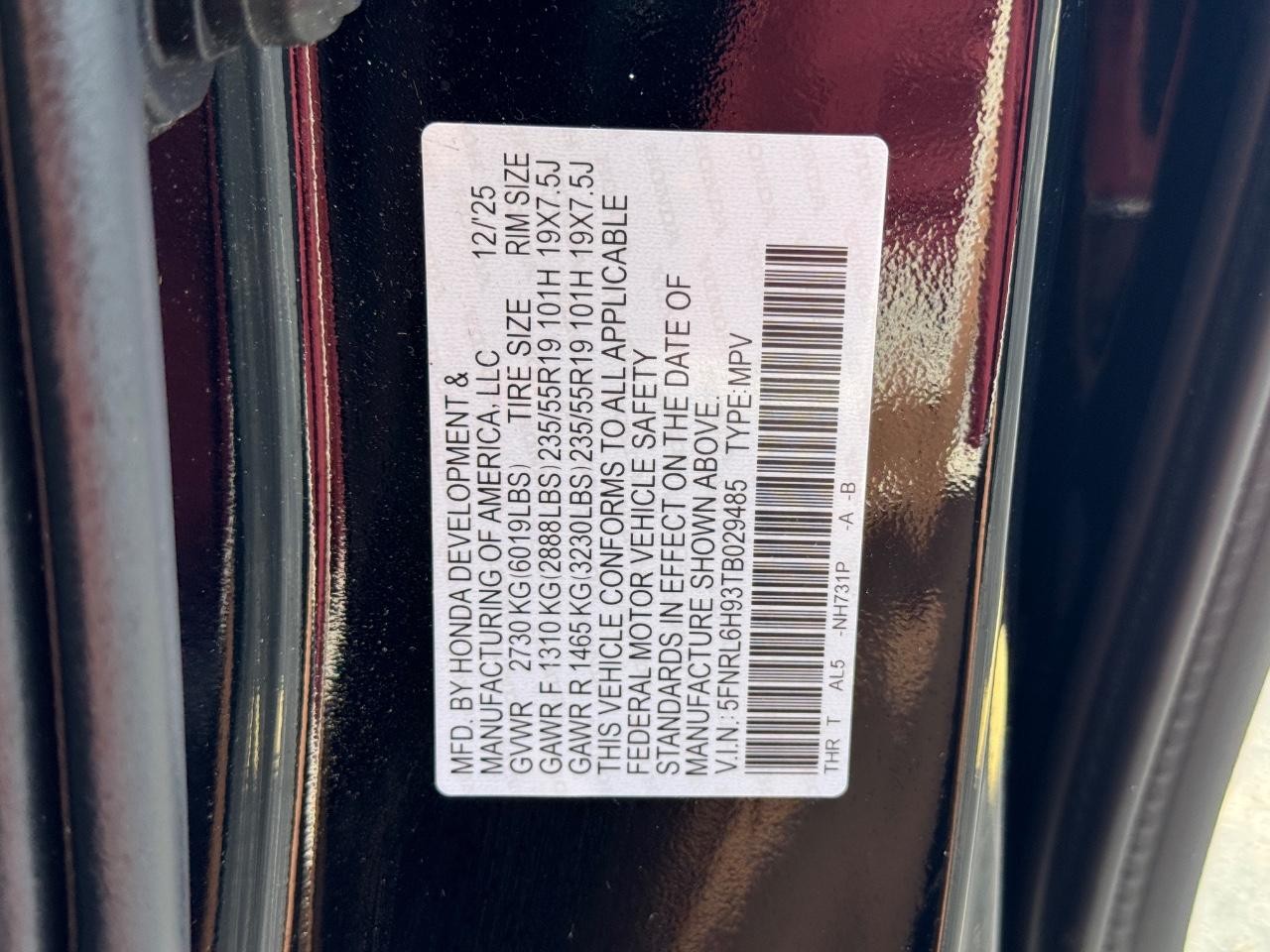 Honda Odyssey Vehicle Full-screen Gallery Image 30