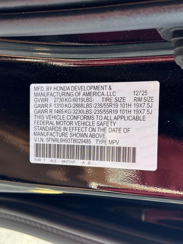 Honda Odyssey Vehicle Full-screen Gallery Image 30