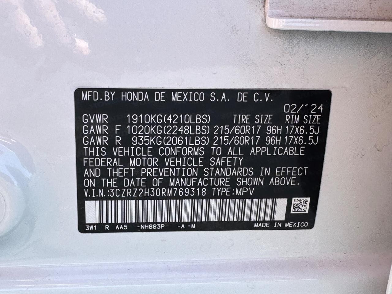 Honda HR-V Vehicle Full-screen Gallery Image 26