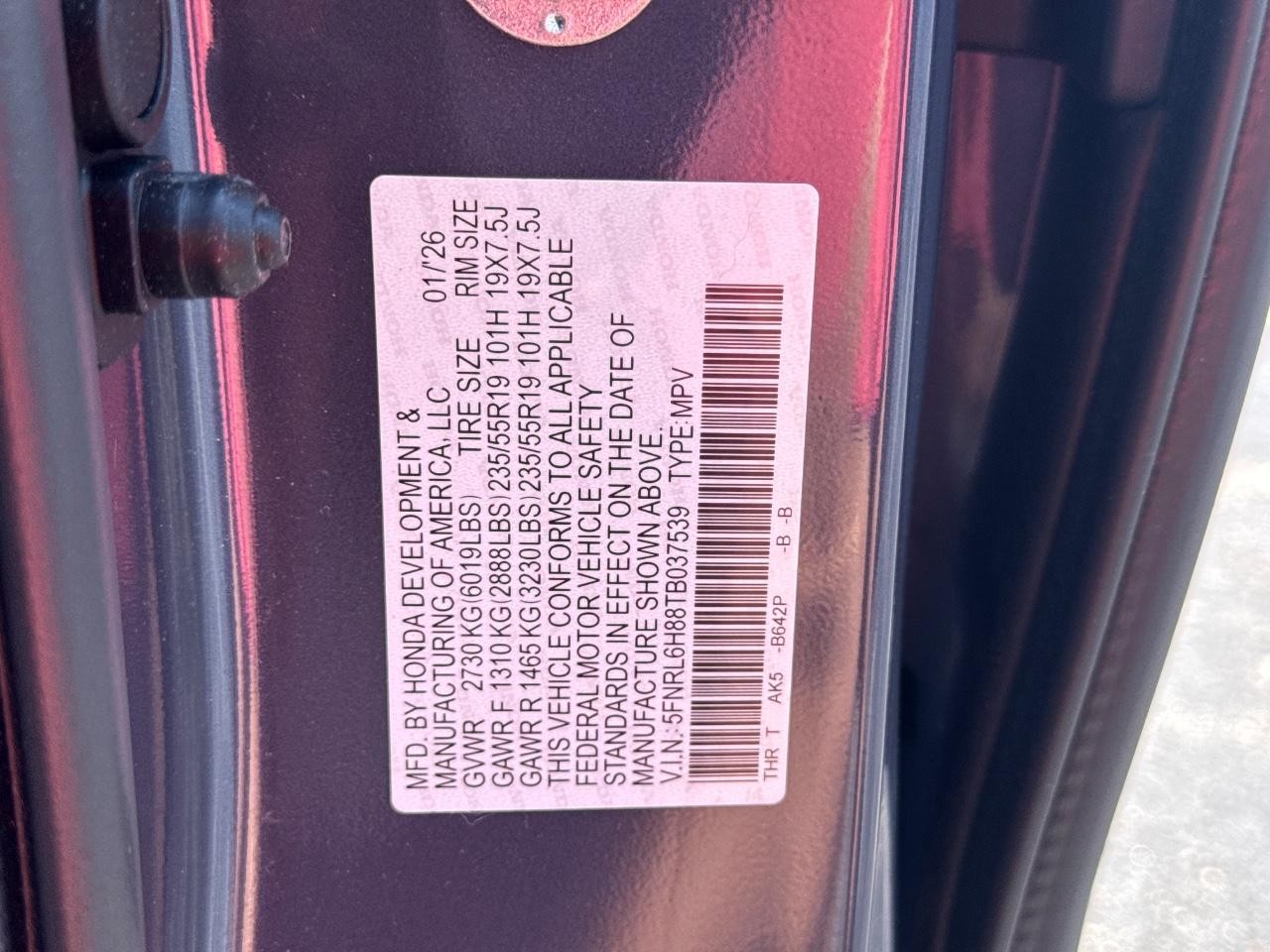 Honda Odyssey Vehicle Full-screen Gallery Image 30