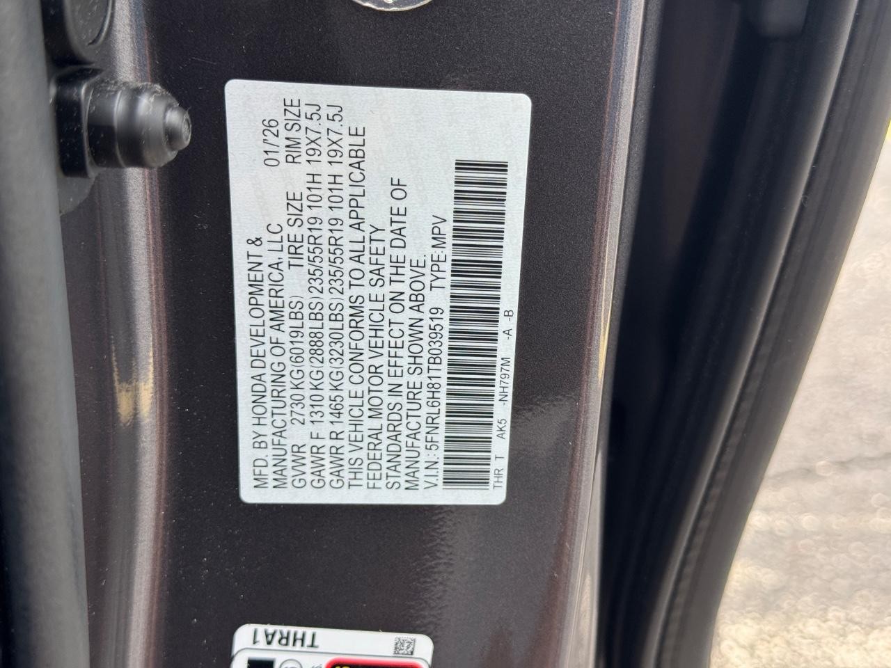Honda Odyssey Vehicle Full-screen Gallery Image 30