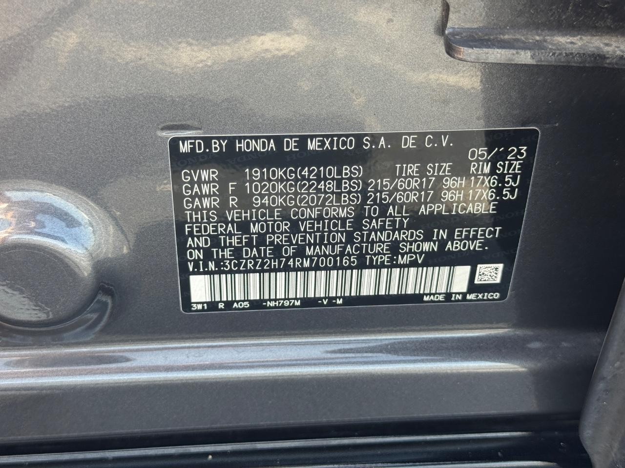 Honda HR-V Vehicle Full-screen Gallery Image 27