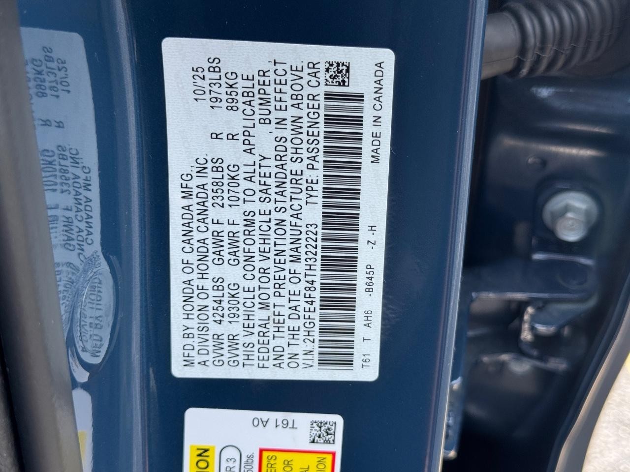 Honda Civic Sedan Hybrid Vehicle Full-screen Gallery Image 27