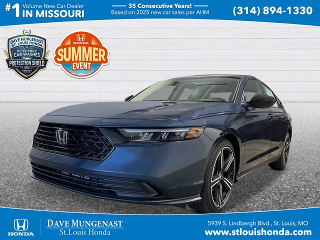 Canyon River Blue Metallic 2026 Honda Accord Sedan Front-Wheel Drive Continuously Variable Transmission