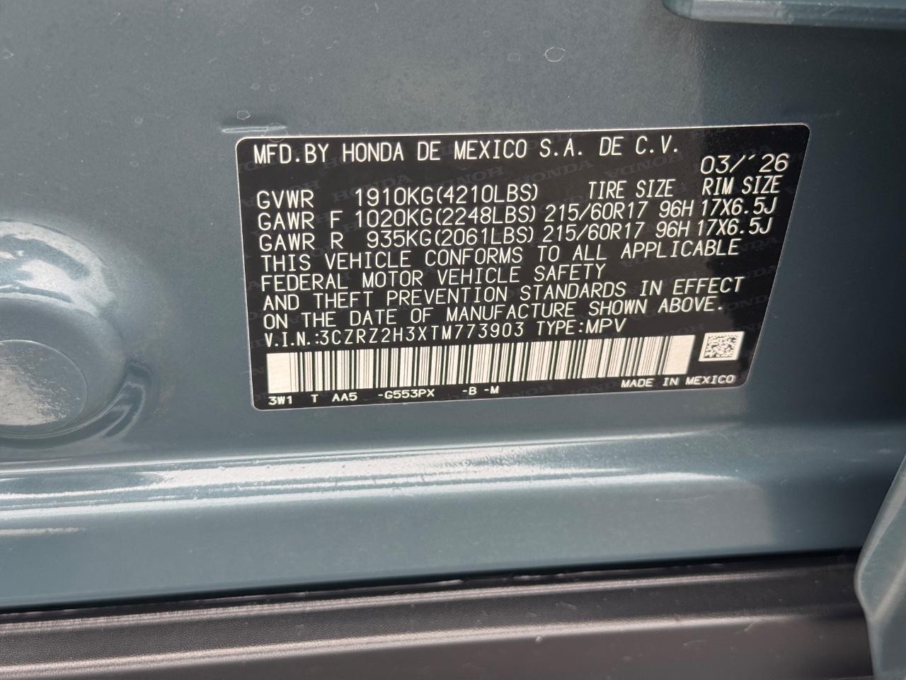 Honda HR-V Vehicle Full-screen Gallery Image 26