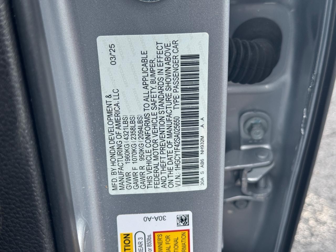 Honda Accord Sedan Vehicle Full-screen Gallery Image 27