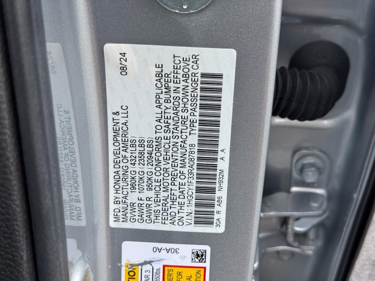 Honda Accord Sedan Vehicle Full-screen Gallery Image 26